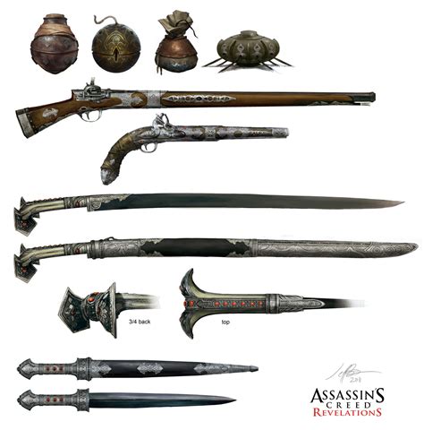 assassin's creed weapons list.